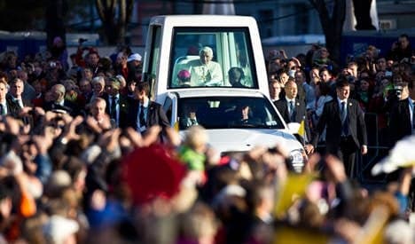 Pope escapes German seat belt fine