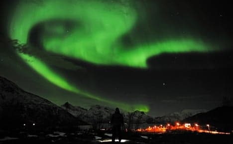 Norway aglow in northern light show