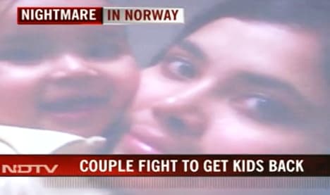 Indian grandparents in 'Norway nightmare' demo