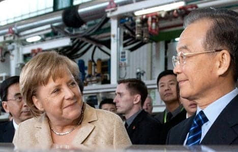 China offers Merkel some comfort for Europe
