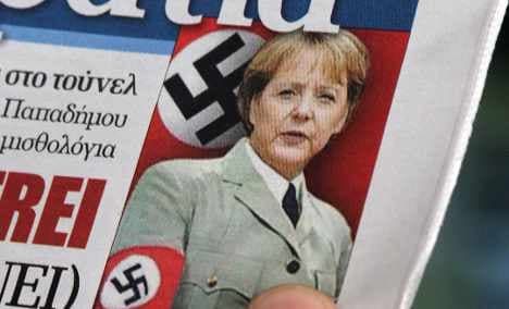 Greek Nazi Merkel photos 'trivialise' holocaust