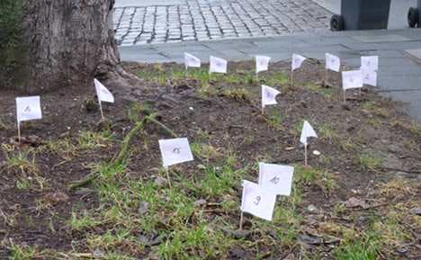Duisburg lawyers fight dog poop with flags