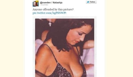 Twitter storm over 'official' Swedish breasts