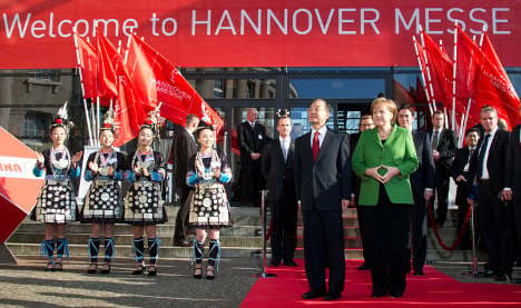 Chinese PM opens Hannover trade fair