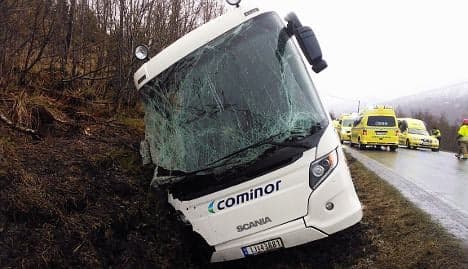 Two dead in Norwegian bus crash