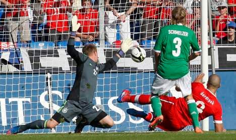 Weakened Germany loses to Switzerland 5-3