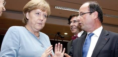 Merkel and Hollande talk ahead of crunch summit