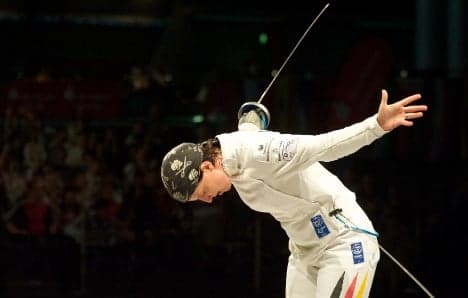 German fencer skewers Olympic boards