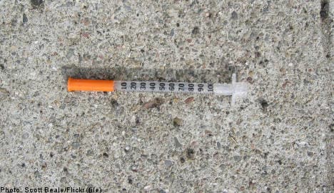 Pre-schoolers to hospital after syringe find