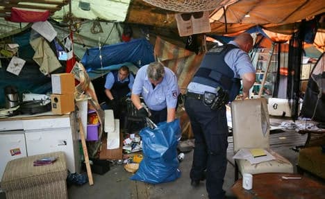 Clearing begins at Frankfurt 'Occupy' camp