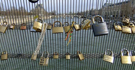Paris finally falls for 'love locks'