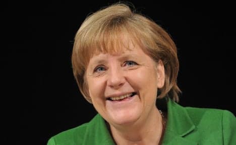 Merkel shows deadpan comic genius
