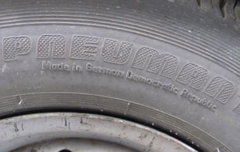 British tarmac truck had historical GDR tyres