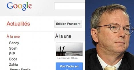 Google boss meets Hollande amid media row