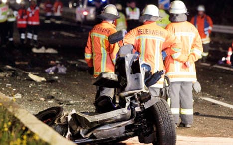 Family of four dies in double autobahn crash