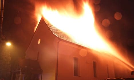 Fire ravages historic village church