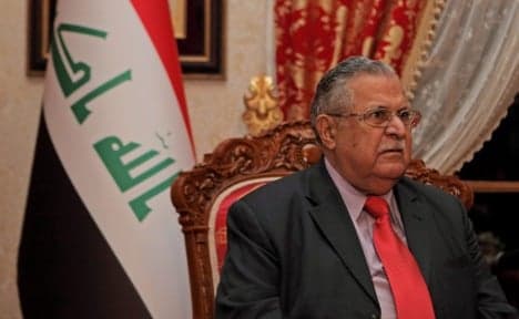 Iraqi president heads to Germany after stroke