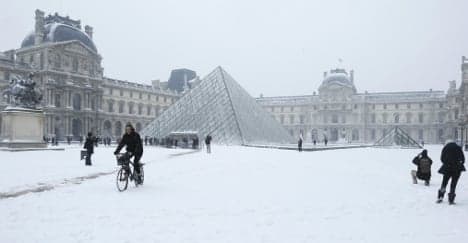 In Pictures: Paris as a winter wonderland