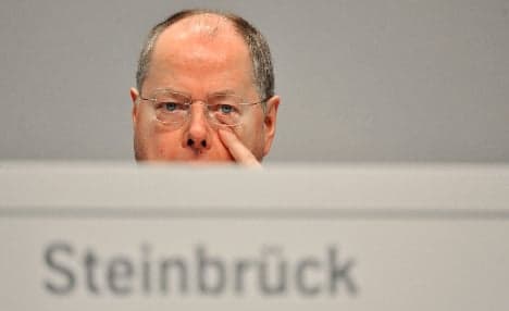 Steinbrück's approval ratings collapse