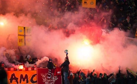 Hooligan violence mars German football matches