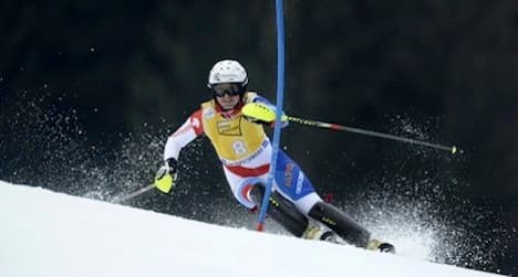 Swiss skier Holdener claims first podium win