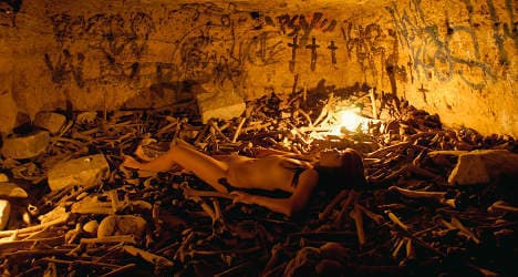Famed Paris catacombs draw erotic visitors
