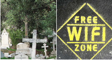 Spanish cemetery switches on free Wi-Fi