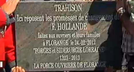 Workers mourn 'broken promises' of Hollande