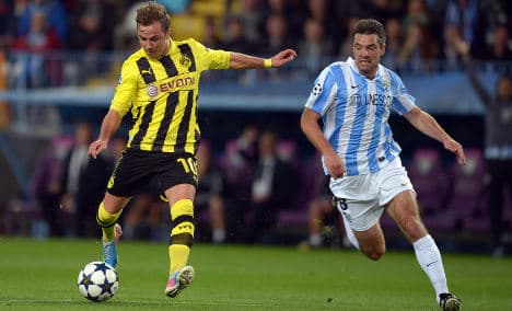 Dortmund's misfiring Götze rues Malaga draw