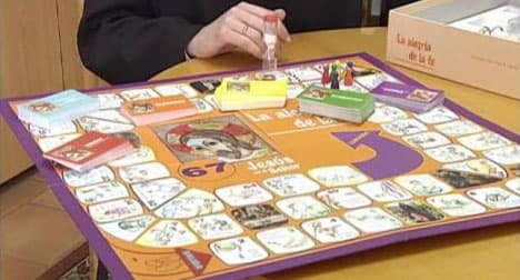 Spanish nun places faith in Jesus board game