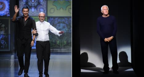 D&amp;G and Armani struck off fashion week roster
