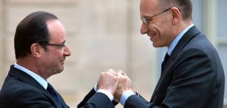 Italy's Letta and French PM gang up on austerity