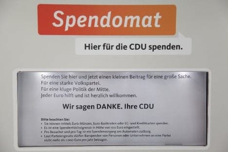 Christian Democrats set up political donation ATM