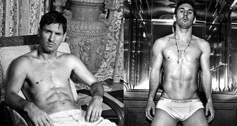 Sexy Messi poses for Dolce &amp; Gabbana