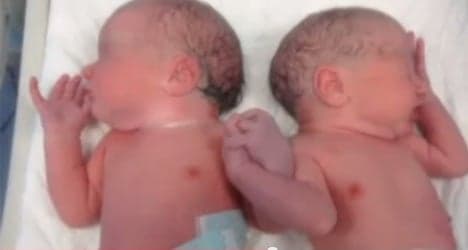 Spanish twins' first touch takes internet by storm