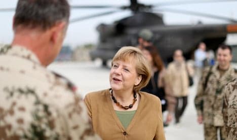 Merkel in surprise visit to Afghanistan troops