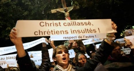 Catholics fined over 'Jesus excrement' protest