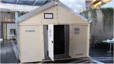UN agency tests Ikea refugee shelter