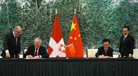 China, Switzerland sign free trade agreement