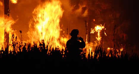 Wildfires rage in Sardinia