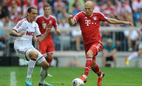 Ribery, Robben strike as Bayern win again