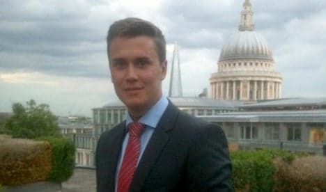 Tributes paid to German intern at London bank