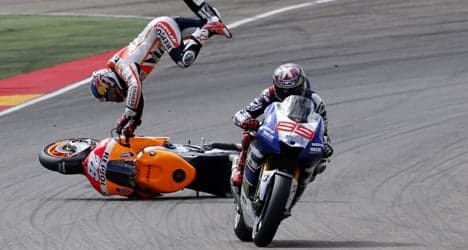 Marquez apologizes after 'aggressive' MotoGP win