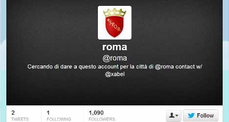 'Roma' Twitter account goes unwanted
