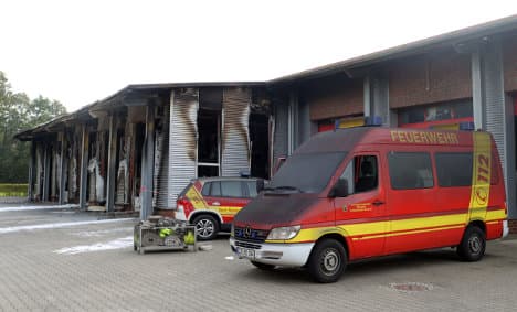 Firefighters fail to battle blaze in own building