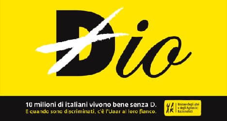 Atheist ad campaign riles Italy's Catholics