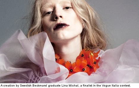 Swedish fashion designer in esteemed Vogue finals