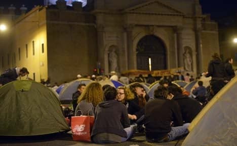 Housing protesters stay camped out in Rome