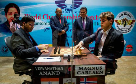 Carlsen on brink of world chess title
