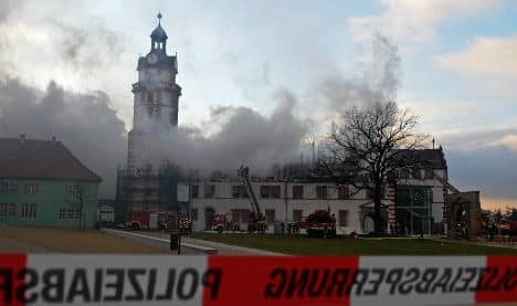 Fire badly damages Renaissance palace